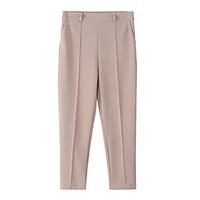 womens high rise inelastic chinos pants simple wide leg solid