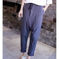 womens high rise inelastic chinos pants simple loose solid