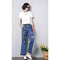 womens mid rise inelastic chinos pants street chic simple loose harem  ...