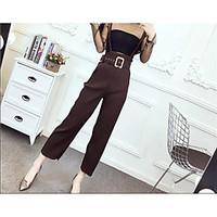 womens casualdaily simple summer blouse pant suits solid strapless sle ...