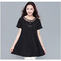 womens plus size going out casualdaily simple spring summer t shirt so ...