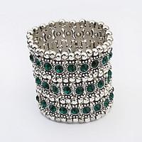 womens chain bracelet jewelry fashion rhinestone alloy irregular jewel ...