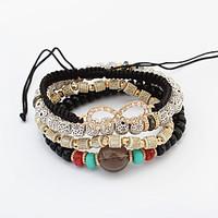 womens wrap bracelet jewelry fashion leather alloy irregular jewelry f ...