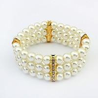 Women\'s Chain Bracelet Jewelry Fashion Pearl Alloy Irregular Jewelry For Party Special Occasion Gift 1pc
