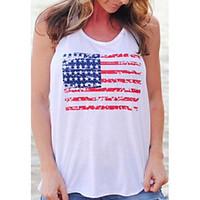 womens casualdaily simple tank top print off shoulder sleeveless cotto ...