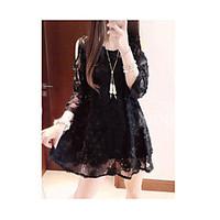 womens going out vintage a line dress embroidered u neck above knee le ...