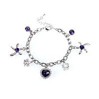 Women\'s Charm Bracelet Jewelry Natural Handmade Fashion Vintage Crystal Alloy Heart Irregular Jewelry 147Wedding Party Anniversary