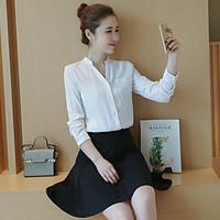 womens business daily office career simple cute sophisticated shirt so ...