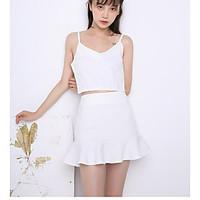 womens casualdaily street chic spring t shirt skirt suits solid hooded ...