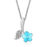 womens pendant necklaces jewelry flower jewelry crystal alloy unique d ...