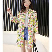 womens casualdaily simple spring summer shirt geometric print shirt co ...