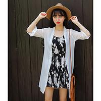 womens going out casualdaily simple summer trench coat solid round nec ...