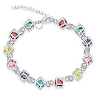 womens chain bracelet charm bracelet opal cubic zirconiatattoo style n ...