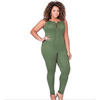 womens mid rise casualdaily jumpsuits simple relaxed pure color solid  ...