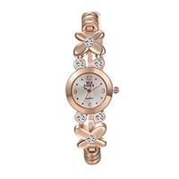 Women\'s Fashion Watch Casual Watch Water Resistant / Water Proof Quartz Alloy Band Flower Casual Elegant Gold Strap Watch