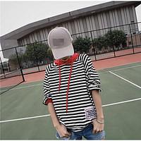 womens going out hoodie solid striped hooded strenchy cotton short sle ...