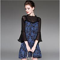 womens going out holiday vintage cute street chic sheath dress floral  ...
