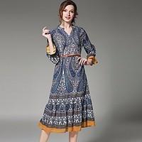 womens going out beach holiday vintage sophisticated sheath dress prin ...