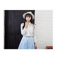 womens casualdaily cute spring blouse skirt suits solid shirt collar l ...