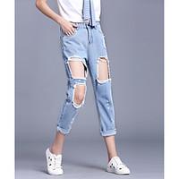 womens mid rise micro elastic chinos pants street chic loose straight  ...