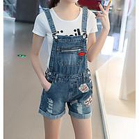 womens high rise inelastic overalls pants simple straight solid