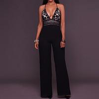 womens high rise casualdaily jumpsuits simple loose solid summer