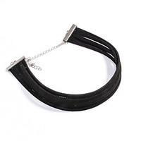 Women\'s Choker Necklaces Jewelry Jewelry Leather Alloy Euramerican Fashion Jewelry For Party Special Occasion Graduation 1pc