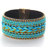 Women\'s Bangles Jewelry Fashion Punk Leather Alloy Round Jewelry For Special Occasion Sports 1pc