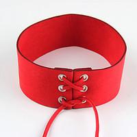 Women\'s Choker Necklaces Jewelry Jewelry Leather Alloy Euramerican Fashion Jewelry For Party Special Occasion Graduation 1pc