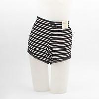 womens fine stripe striped blue black green purple shorts pants plus s ...