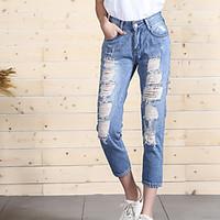 womens mid rise strenchy jeans pants simple slim solid