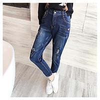 womens mid rise micro elastic skinny pants simple slim solid