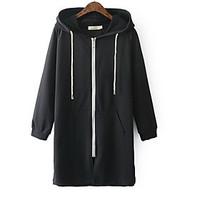 womens plus size casualdaily sexy active hoodie solid round neck micro ...