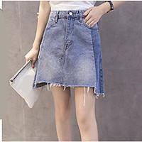 Women\'s Casual/Daily Mini Skirts A Line Solid Summer