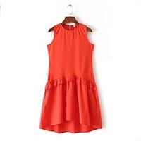 womens going out casualdaily simple street chic sheath dress solid rou ...