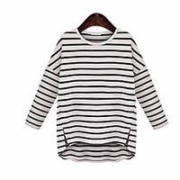 womens casualdaily simple t shirt solid round neck long sleeve others