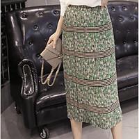 womens going out midi skirts swing print summer