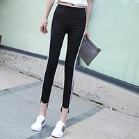 womens thin solid color legging solid