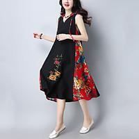 womens casualdaily street chic ethnic print loose dress print patchwor ...