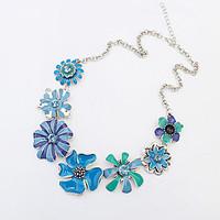 Women\'s Statement Necklaces Flower Sunflower Fashion Orange Blue Jewelry Party Daily Casual 1pc