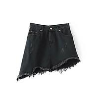 womens mid rise mini skirts a line solid