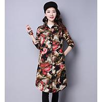 womens going out casualdaily vintage sophisticated spring fall shirt p ...