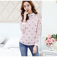 womens casualdaily simple blouse print square neck long sleeve rayon