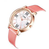 womens fashion watch quartz leather band black red pink