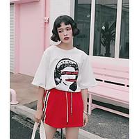 womens casualdaily simple summer t shirt letter round neck short sleev ...