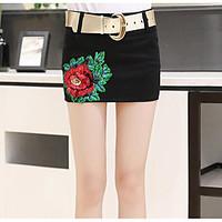 womens holiday mini skirts a line floral print summer