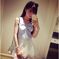 womens casualdaily simple summer blouse solid round neck sleeveless po ...