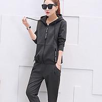 womens casualdaily hoodie solid hooded inelastic cotton long sleeve sp ...