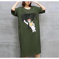 womens casualdaily simple t shirt solid print round neck short sleeve  ...