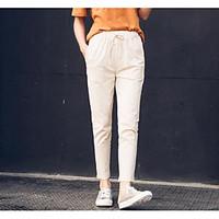 womens high rise inelastic jeans pants simple slim solid